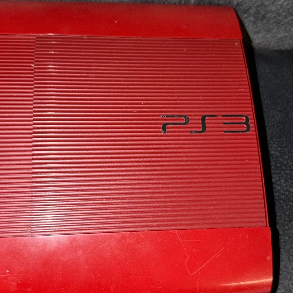 Sony PlayStation 3 Red God Of War Video Game Console Used Pre Owned PS3 Works PS